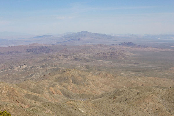 Mount Wilson to the north overlooks Lake Mead beyond