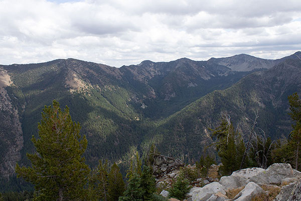 The Highland Mine Site/Ruins lie in the cirque on the opposite slopes to the south.