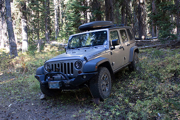 My Jeep parked in Western Union Basin