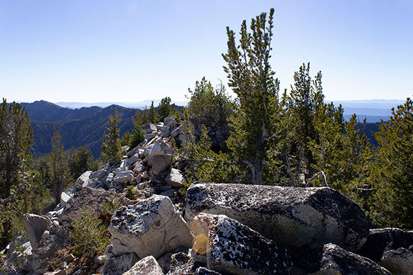 I visited the eastern summit point before descending