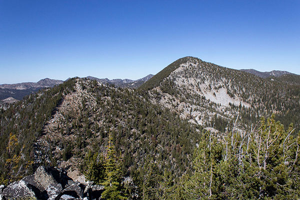 Red Mountain to the north from Chloride Ridge West Peak