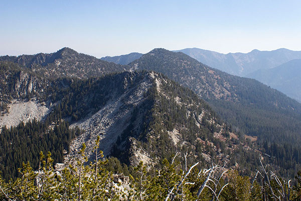 Peak 8346 and Chloride Ridge West Peak beyond from Summit Point